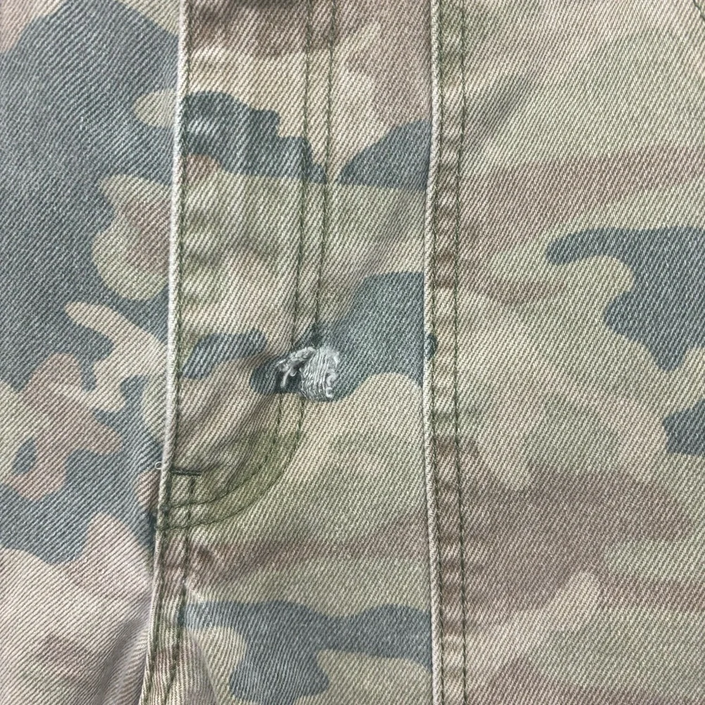 Free People Jeans Camo Remy Cropped Wide Leg High Rise - Picture 8 of 15